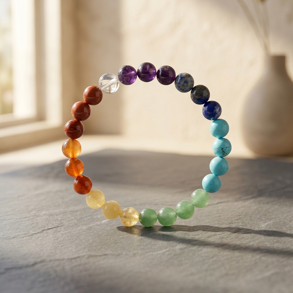 Seven Chakra Bead Bracelet