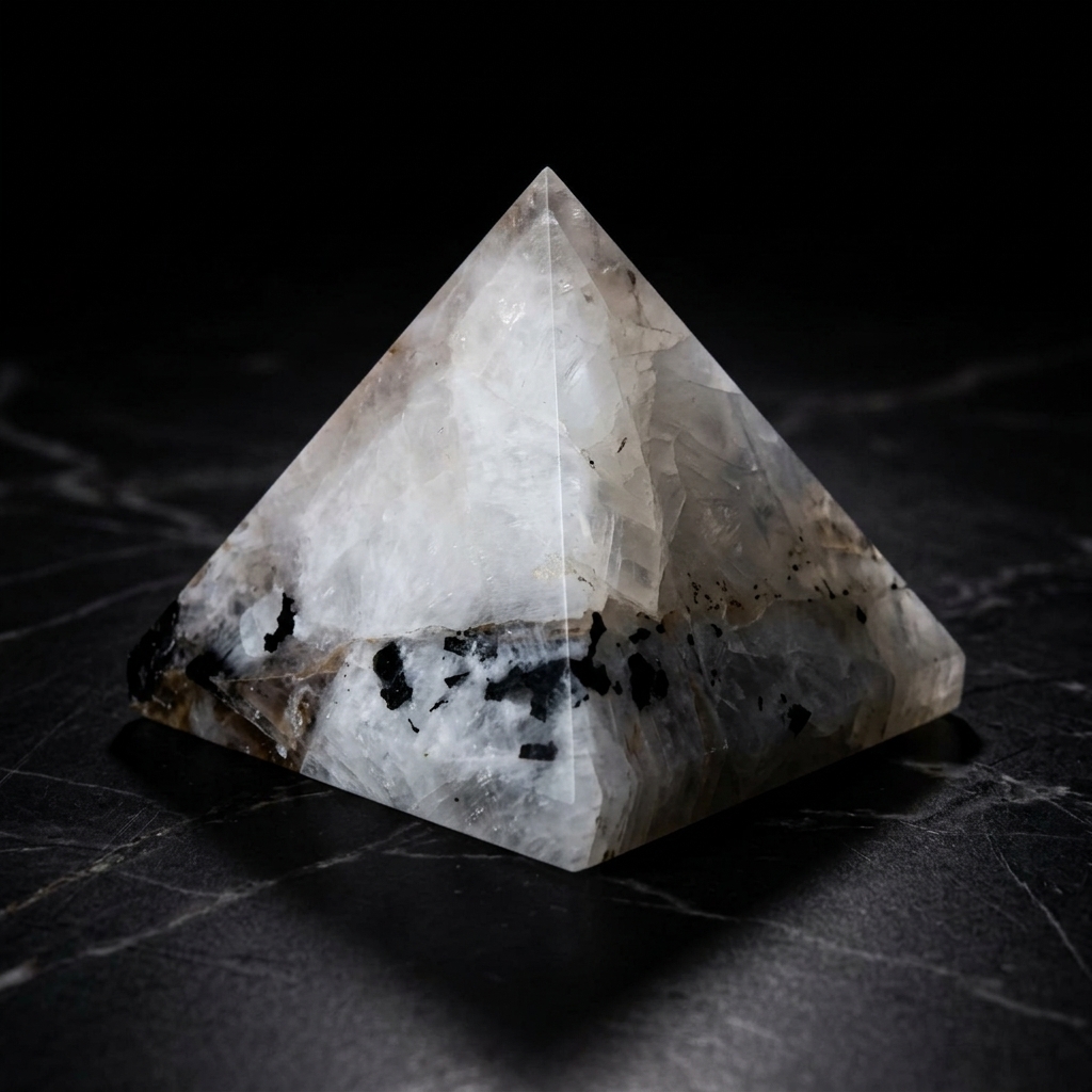 Rainbow Moonstone Pyramid